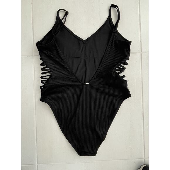 Victoria's Secret Pink Swim One Piece Swimsuit Ribbed Strappy - Picture 4 of 8